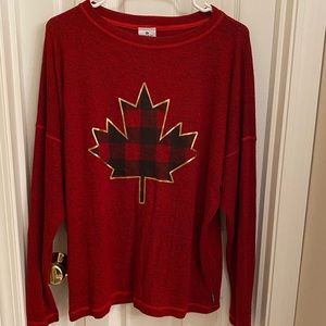 Spirit Jersey Canada Shirt Sweater Cozy Autumn Fall Loungewear